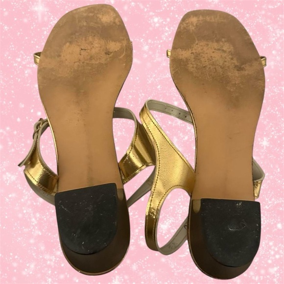 Vintage Delmar gold bejeweled sandal heels ⭐️ - Picture 4 of 4